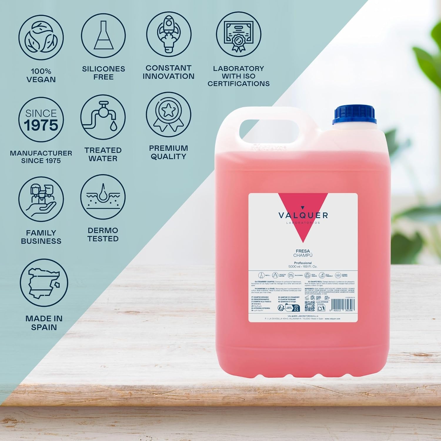 CHAMPÚ FRESA 5000ML VALQUER - Imagen 7